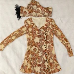 Vintage wrap around dress